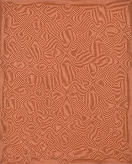 Australian Indigenous (Aboriginal and Torres Strait Islander) artwork by GEORGE TJUNGURRAYI of Papunya Tula Artists. The title is Untitled - Kirrimalunya. [GT9706117] (Acrylic on Belgian Linen)
