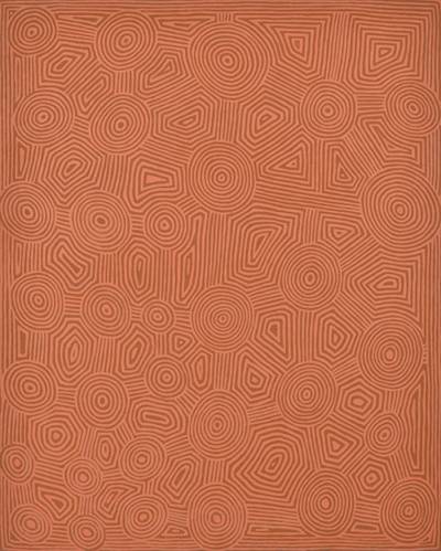 Australian Indigenous (Aboriginal and Torres Strait Islander) artwork by GEORGE TJUNGURRAYI of Papunya Tula Artists. The title is Untitled - Kirrimalunya. [GT9706117] (Acrylic on Belgian Linen)