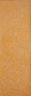 Australian Indigenous (Aboriginal and Torres Strait Islander) artwork by GEORGE TJUNGURRAYI of Papunya Tula Artists. The title is Untitled - Ngamurrunya. [GT1109179] (Acrylic on Belgian Linen)