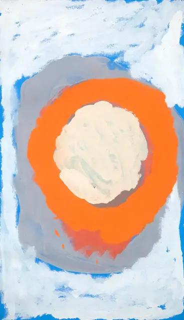 Australian Indigenous (Aboriginal and Torres Strait Islander) artwork by SANDY BRUMBY of Ninuku Arts. The title is Victory Downs. [NKSB13036] (Acrylic on Linen)