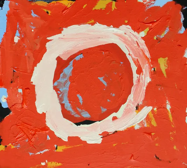 Australian Indigenous (Aboriginal and Torres Strait Islander) artwork by SANDY BRUMBY of Ninuku Arts. The title is Victory Downs. [NKSB13124] (Acrylic on Canvas)