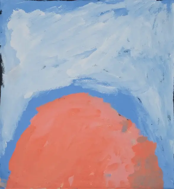 Australian Indigenous (Aboriginal and Torres Strait Islander) artwork by SANDY BRUMBY of Ninuku Arts. The title is Victory Downs. [13088] (Acrylic on Linen)