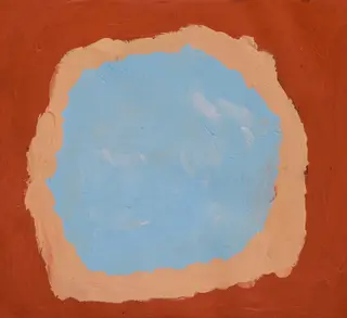 Australian Indigenous (Aboriginal and Torres Strait Islander) artwork by SANDY BRUMBY of Ninuku Arts. The title is Victory Downs. [13258] (Acrylic on Linen)