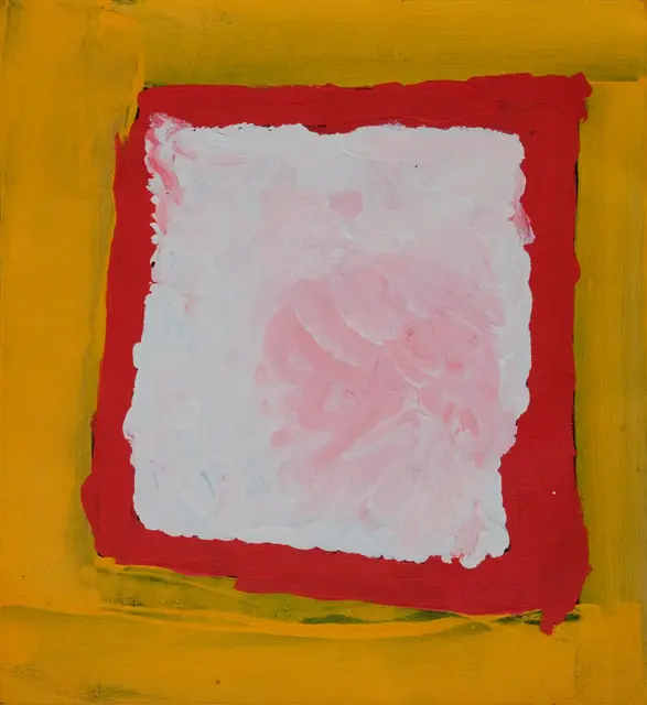 Australian Indigenous (Aboriginal and Torres Strait Islander) artwork by SANDY BRUMBY of Ninuku Arts. The title is Victory Downs. [13268] (Acrylic on Linen)