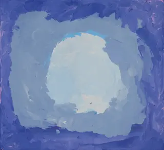 Australian Indigenous (Aboriginal and Torres Strait Islander) artwork by SANDY BRUMBY of Ninuku Arts. The title is Victory Downs. [13270] (Acrylic on Linen)