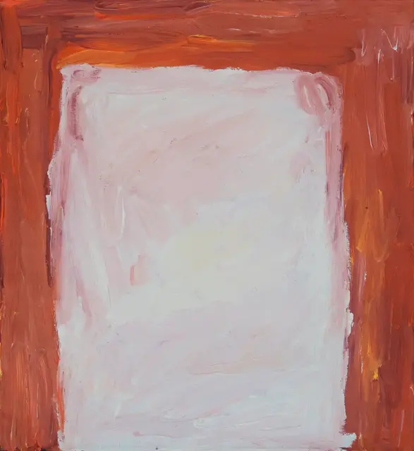 Australian Indigenous (Aboriginal and Torres Strait Islander) artwork by SANDY BRUMBY of Ninuku Arts. The title is Victory Downs. [14-030] (Acrylic on Linen)