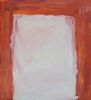 Australian Indigenous (Aboriginal and Torres Strait Islander) artwork by SANDY BRUMBY of Ninuku Arts. The title is Victory Downs. [14-030] (Acrylic on Linen)