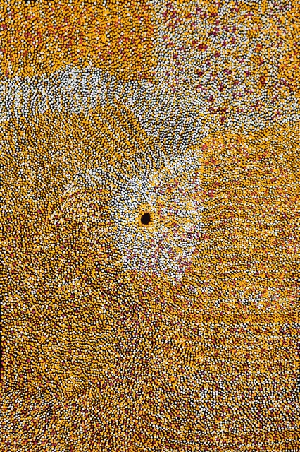 Australian Indigenous (Aboriginal and Torres Strait Islander) artwork by IMELDA (YUKENBARRI) GUGAMAN of Warlayirti Artists (Balgo). The title is Winpurpurla. [196/09] (Acrylic on Canvas)
