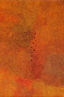 Australian Indigenous (Aboriginal and Torres Strait Islander) artwork by IMELDA (YUKENBARRI) GUGAMAN of Warlayirti Artists (Balgo). The title is Winpurpurla. [376/15] (Acrylic on Linen)