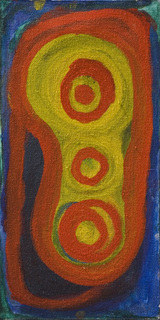 Australian Indigenous (Aboriginal and Torres Strait Islander) artwork by NYUJU STUMPY BROWN of Mangkaja Artists. The title is Walpa Warla. [pc159/05] (Atelier Artist Acrylic on 11oz Cotton Duck)