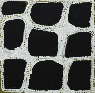 Australian Indigenous (Aboriginal and Torres Strait Islander) artwork by WAKARTU CORY SURPRISE of Mangkaja Artists. The title is Wangalgulango. [279/07] (Atelier Acrylic Paint on 14oz Canvas)