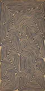 Australian Indigenous (Aboriginal and Torres Strait Islander) artwork by RONNIE TJAMPITJINPA of Papunya Tula Artists. The title is Walungurru. [RT1212032] (Acrylic on Belgian Linen)