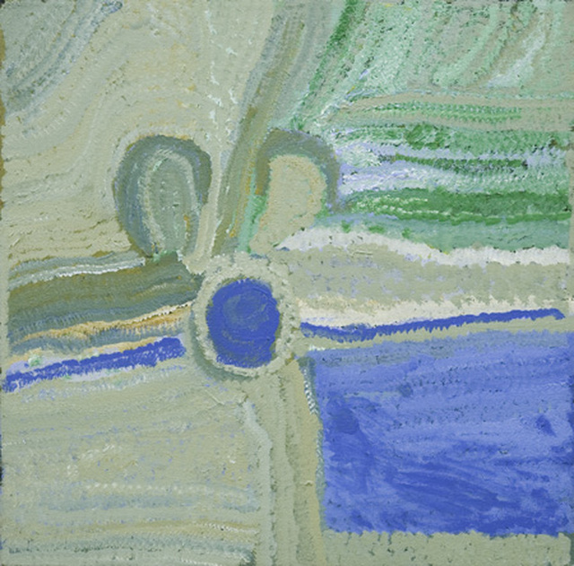 Australian Indigenous (Aboriginal and Torres Strait Islander) artwork by MAYAPU ELSIE THOMAS of Mangkaja Artists. The title is Warla. [450/08] (Atelier Acrylic Paint on 14oz Canvas)