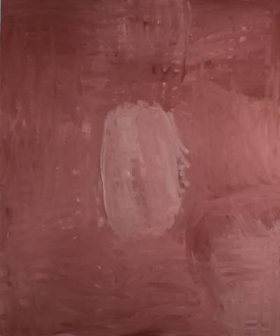 Australian Indigenous (Aboriginal and Torres Strait Islander) artwork by RAMMEY RAMSEY of Warmun Artists. The title is Warlawoon Country. [JA332/05] (Natural Ochre and Pigments on Linen)