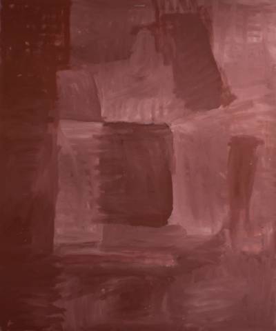 Australian Indigenous (Aboriginal and Torres Strait Islander) artwork by RAMMEY RAMSEY of Warmun Artists. The title is Warlawoon Country. [JA334/05] (Natural Ochre and Pigments on Linen)