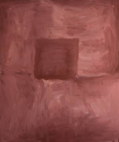 Australian Indigenous (Aboriginal and Torres Strait Islander) artwork by RAMMEY RAMSEY of Warmun Artists. The title is Warlawoon Country. [JA354/06] (Natural Ochre and Pigments on Linen)