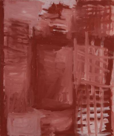 Australian Indigenous (Aboriginal and Torres Strait Islander) artwork by RAMMEY RAMSEY of Warmun Artists. The title is Warlawoon Country. [JA345/07] (Natural Ochre and Pigments on Linen)