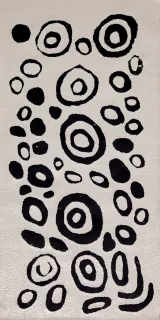 Australian Indigenous (Aboriginal and Torres Strait Islander) artwork by WINTJIYA NAPALTJARRI of Papunya Tula Artists. The title is Watanuma. [WN0902076] (Acrylic on Linen)