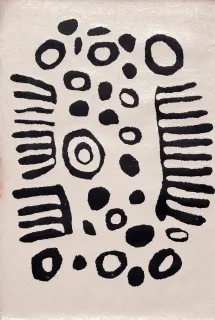 Australian Indigenous (Aboriginal and Torres Strait Islander) artwork by WINTJIYA NAPALTJARRI of Papunya Tula Artists. The title is Watanuma. [WN0904050] (Acrylic on Belgian Linen)