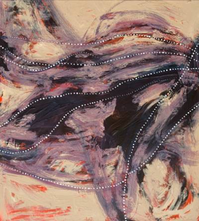 Australian Indigenous (Aboriginal and Torres Strait Islander) artwork by SHANE PICKETT of Miscellaneous Artists. The title is Waterways and Biroc Shadows. [SP01733] (Acrylic on Linen)