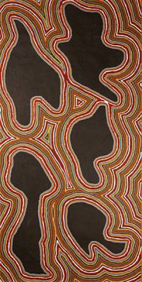 Australian Indigenous (Aboriginal and Torres Strait Islander) artwork by JOHN LEE of Warlayirti Artists (Balgo). The title is Wilkinkarra. [431/00] (Acrylic on Belgian Linen)