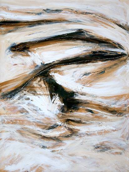 Australian Indigenous (Aboriginal and Torres Strait Islander) artwork by SHANE PICKETT of Miscellaneous Artists. The title is Winds and Dust of the Hunting Grounds. [SP01664] (Acrylic on Linen)