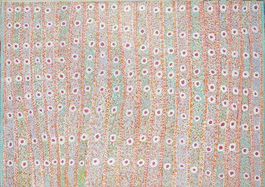 Australian Indigenous (Aboriginal and Torres Strait Islander) artwork by ANMANARI NAPANANGKA of Ikuntji Artists. The title is Winparcoo. [IK04ANM29] (Acrylic on Canvas)