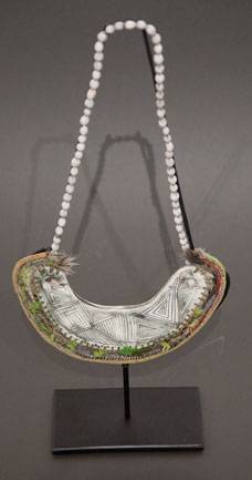 Australian Indigenous (Aboriginal and Torres Strait Islander) artwork by LISA WAUP of Baluk Artists. The title is Woven History. [164-17] (Found Materials and Fibres)