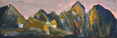 Australian Indigenous (Aboriginal and Torres Strait Islander) artwork by ADRIAN ROBERTSON of Mwerre Anthurre Artists (Bindi Inc). The title is Yalpirakinu. [325-21] (Acrylic on Canvas)