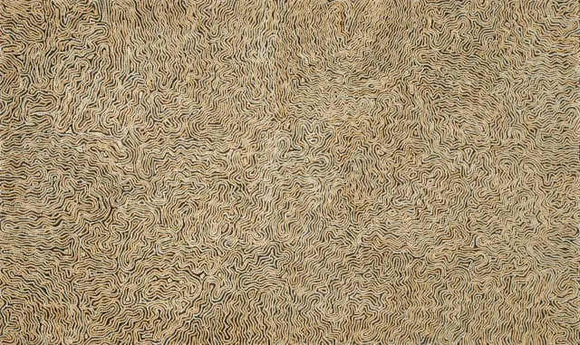 Australian Indigenous (Aboriginal and Torres Strait Islander) artwork by YUKULTJI NAPANGATI of Papunya Tula Artists. The title is Yunala. [YN0509169] (Acrylic on Canvas)