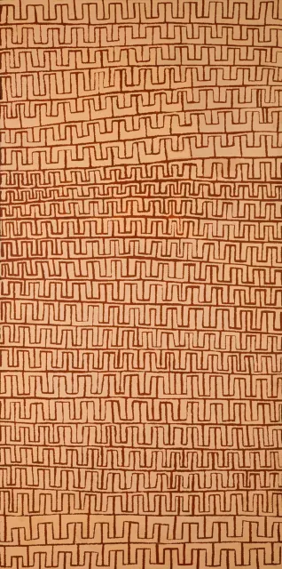 Australian Indigenous (Aboriginal and Torres Strait Islander) artwork by RAY JAMES TJANGALA of Papunya Tula Artists. The title is Yunala. [RJ0210167] (Acrylic on Belgian Linen)